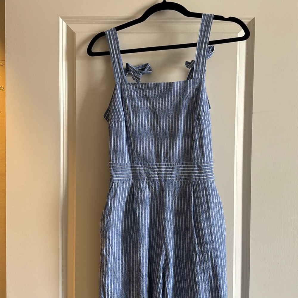Nordstrom blue and white jumpsuit